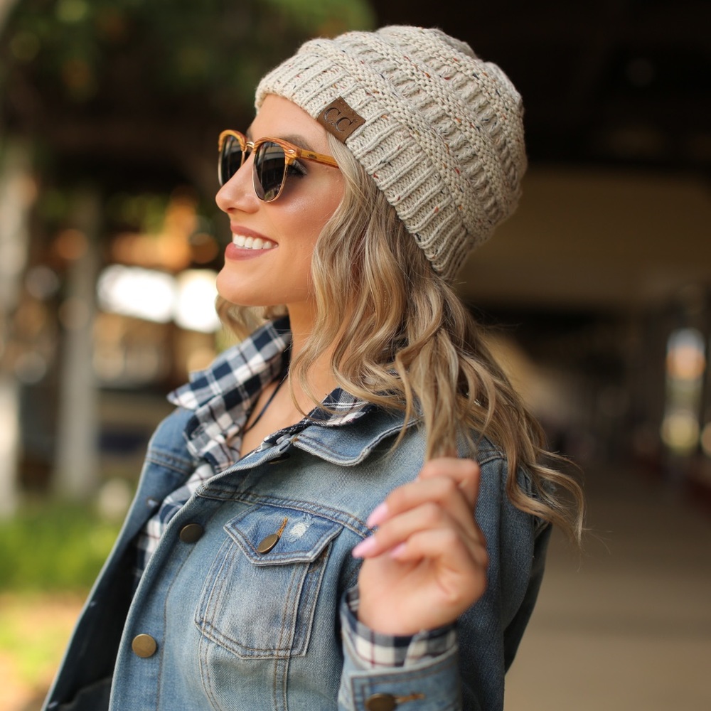 Oatmeal Confetti CC Beanie